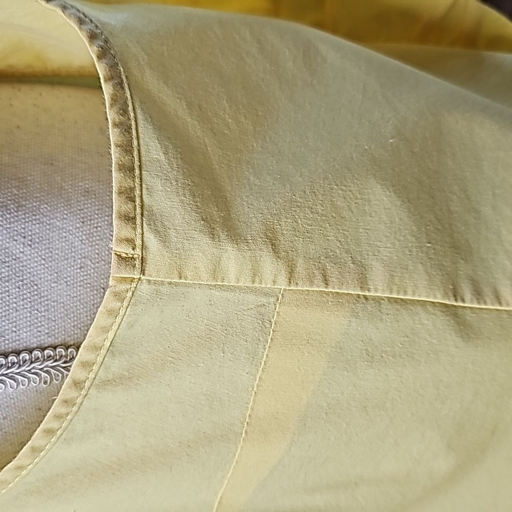NEW MICHAEL KORS YELLOW SLEEVELESS RUFFLE FRONT PULLOVER BLOUSE TOP - Picture 4 of 14